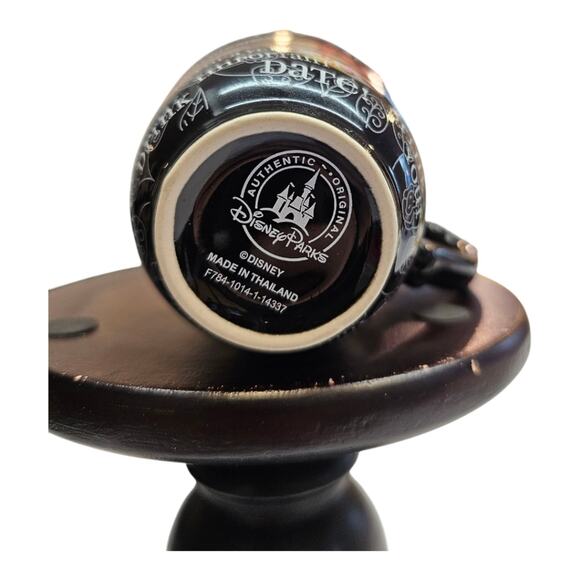 Disney Alice In Wonderland Triple Stacked Mad Hatter Black Coffee Mug - Picture 6 of 7